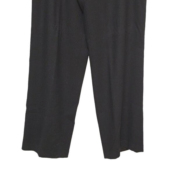 Bloomingdale's Vintage Black Wool Blend High Rise Wide Leg Dress Pants Sz 12 - Picture 4 of 7